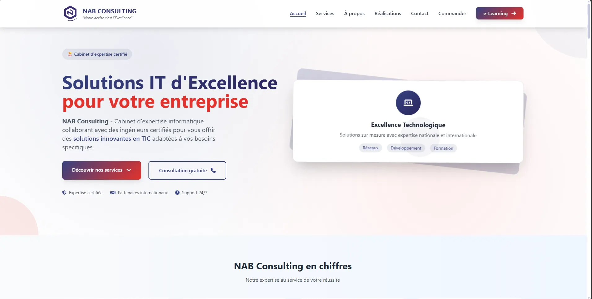 NAB Consulting corporate home page